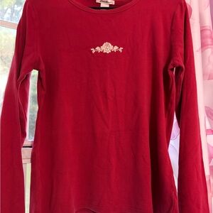 Women’s Vintage Eddie Bauer Long Sleeve Rose Shirt